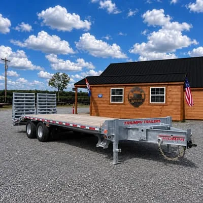 cat-deckover-full Flatbed Trailers for Sale in Vermont area